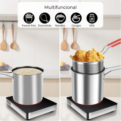 Mini olla freidora multifuncional con cesta