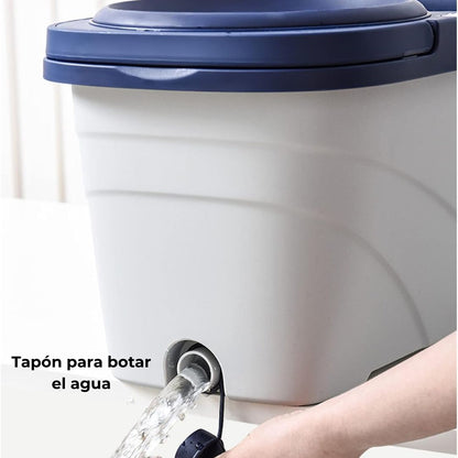 Trapero giratorio 360 con balde 2 mopas