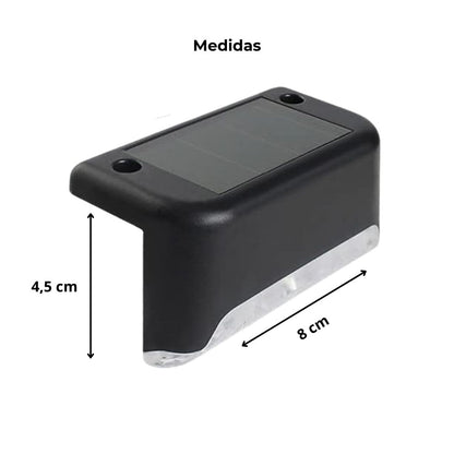 Kit luces con sensor Led solar x 4 unds