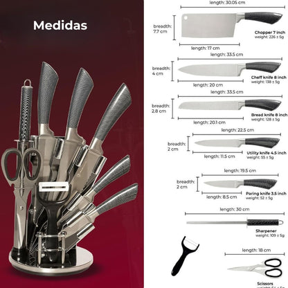 Set de cuchillos Winsor 8 piezas