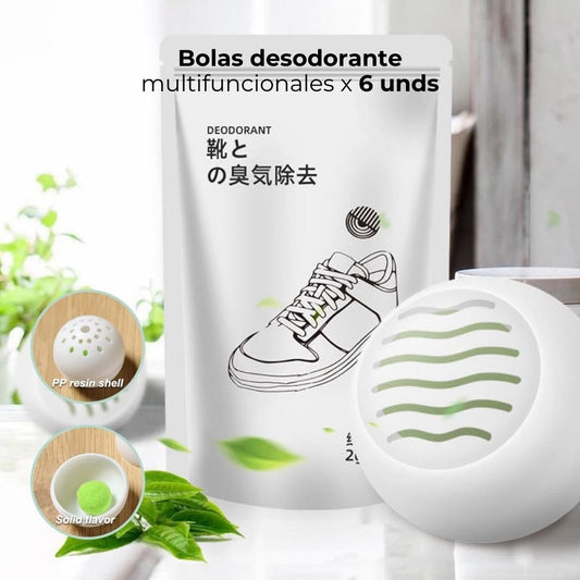 Bolas desodorante multifuncionales x 6 unds