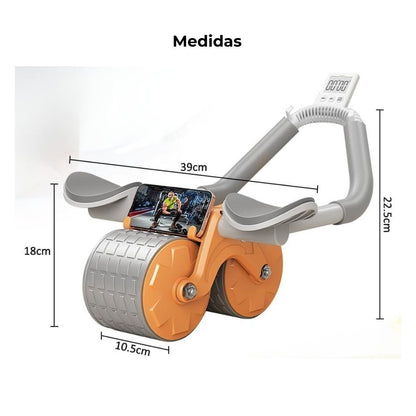 Combo entrenador abdominal + lazo para saltar con contador digital