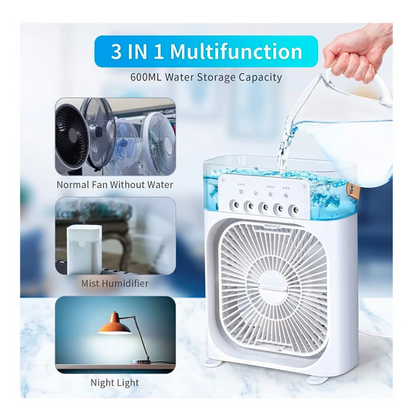 Ventilador Con Humidificador 3 En 1