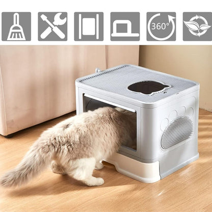 Arenero para gatos plegable + Obsequio