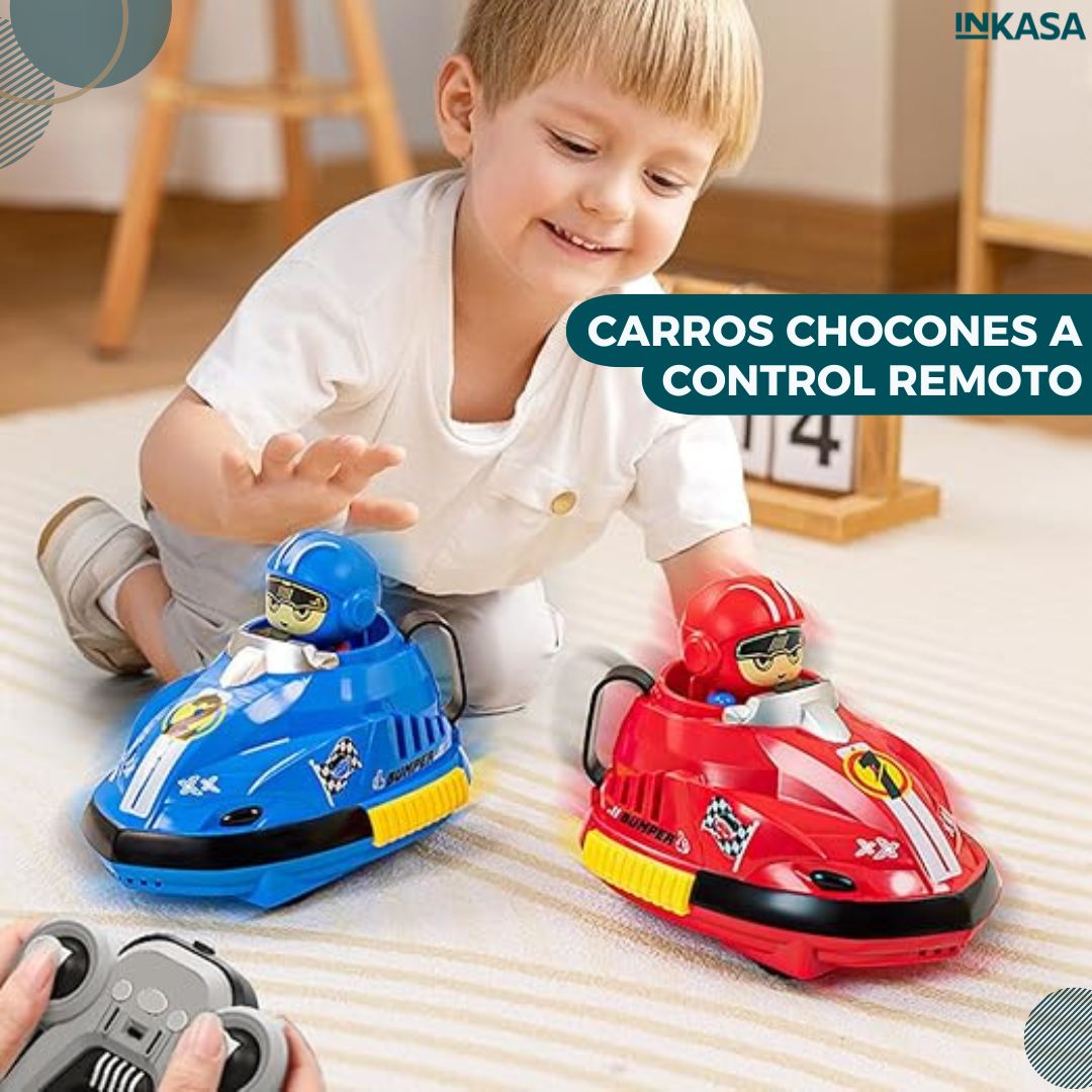 Carros chocones a control remoto