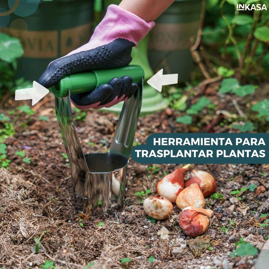 Herramienta para trasplantar plantas
