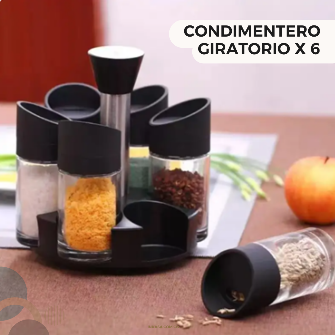 Condimentero Giratorio x 6
