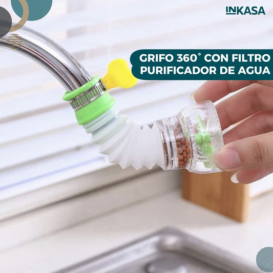 Grifo 360° con filtro purificador de agua