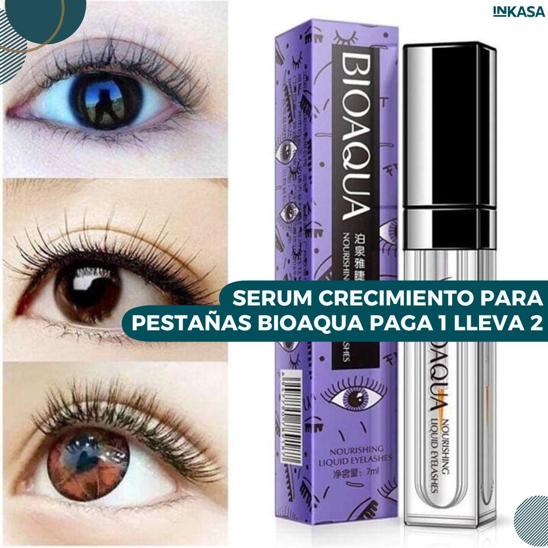 Serum crecimiento para pestañas Bioaqua paga 1 lleva 2