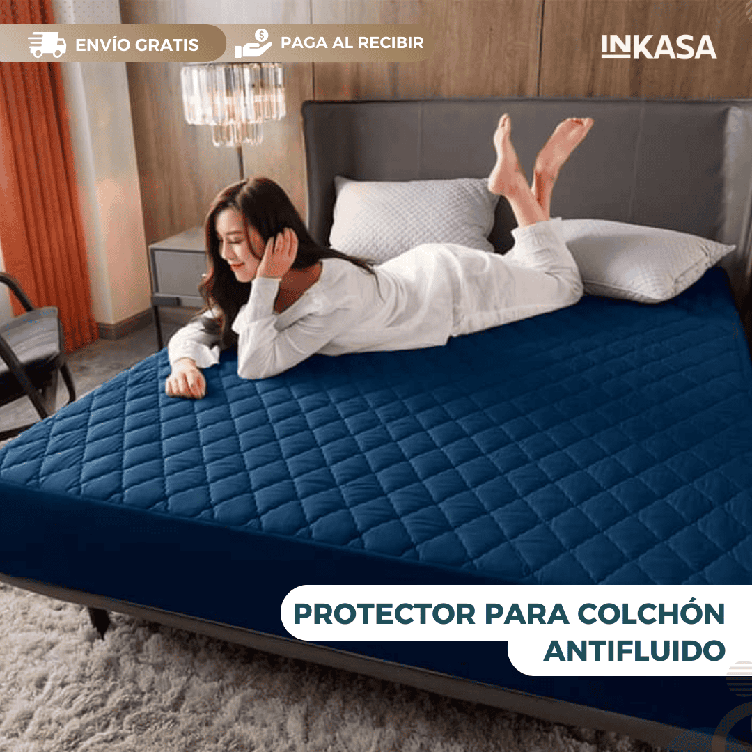 Protector Para Colchón Antifluido Blanco