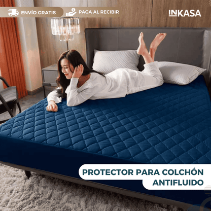 Protector Para Colchón Antifluido Blanco