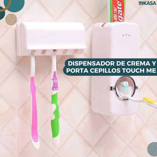 Dispensador de crema y porta cepillos touch me