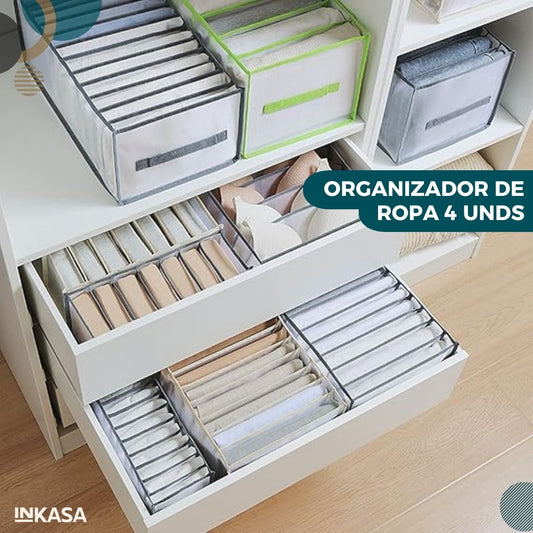 Organizador de ropa 4 unds