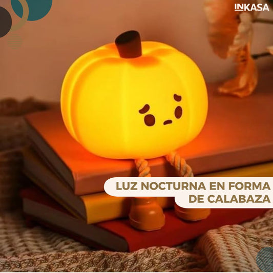 Luz nocturna en forma de calabaza