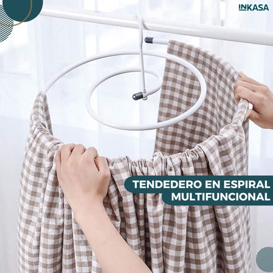 Tendedero en espiral multifuncional