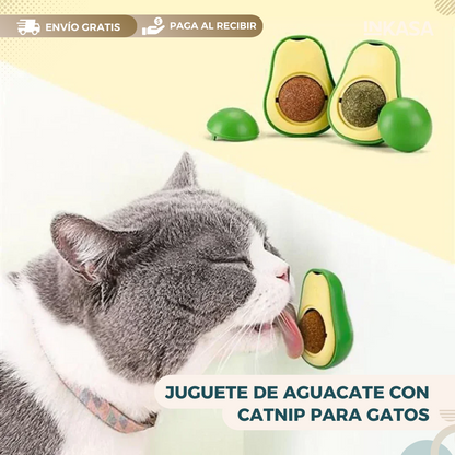 Juguete de Aguacate con Catnip Para Gatos x3 unidades