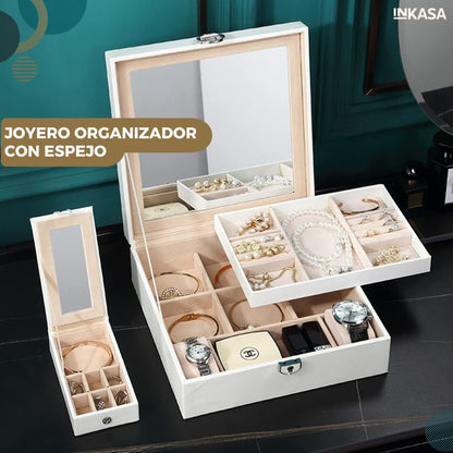 Joyero Organizador Con Espejo