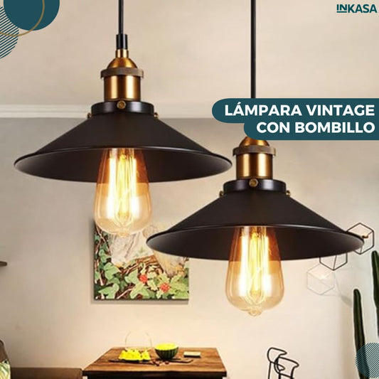 Lámpara vintage con bombillo