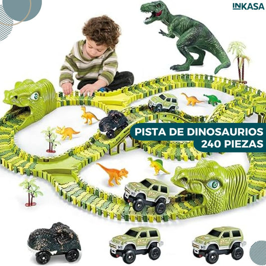 Pista de dinosaurios 240 piezas