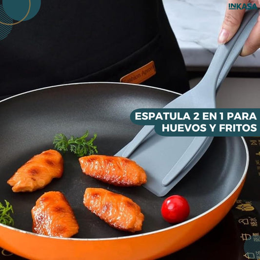 Espátula 2 en 1 para huevos y fritos