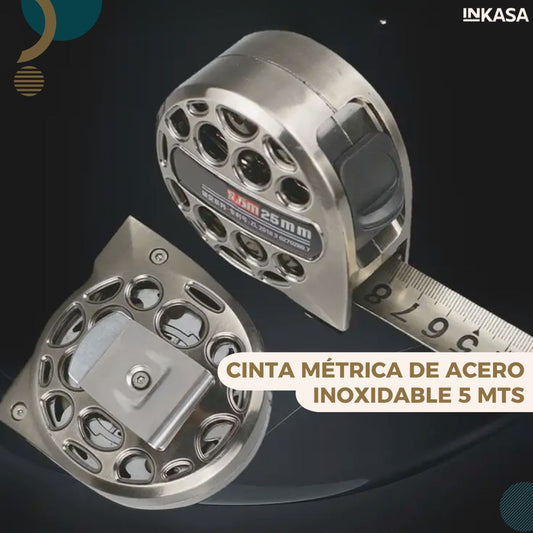 Cinta métrica de acero inoxidable 5 mts