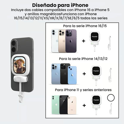 📱 Pantalla Vlogmate Mini Vlog Selfie Monitor para iPhone – Control Total en Cada Toma