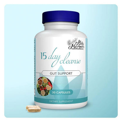 15 Day Cleanse - Detox Avanzado con extractos naturales (30 cápsulas x tarro)🍃