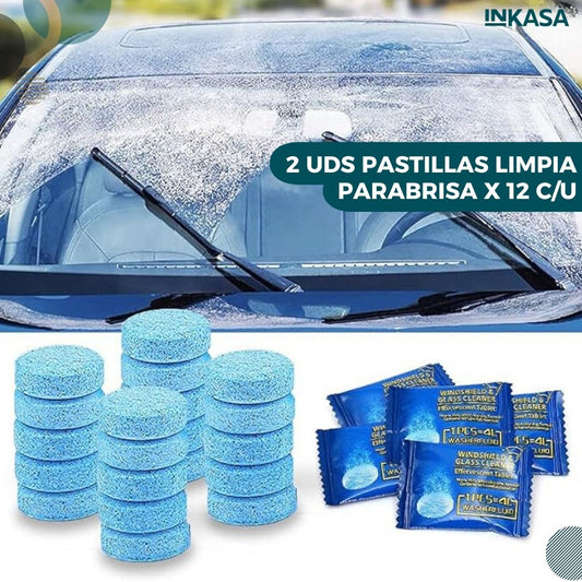 2 uds Pastillas limpia parabrisa x 12  c/u