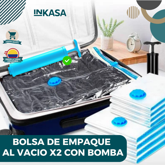 Bolsa De Empaque Al Vacio X2 Con Bomba