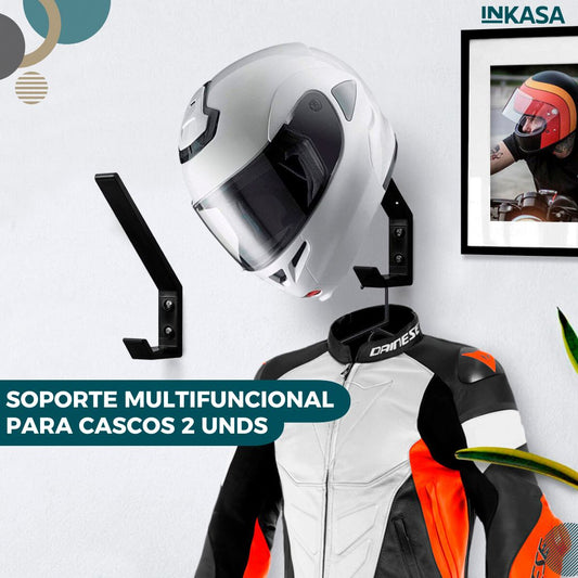 Soporte multifuncional para cascos 2 unds