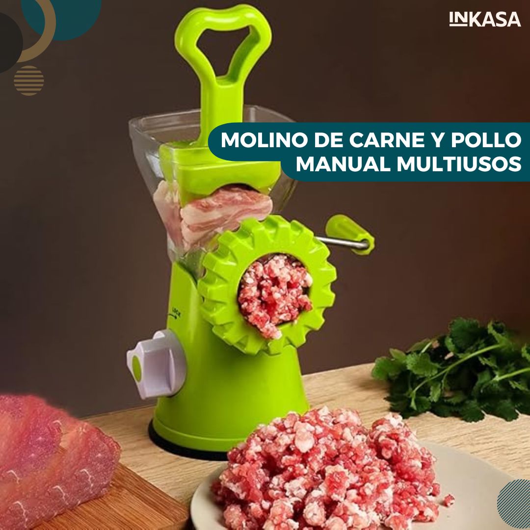 Molino de carne y pollo manual multiusos