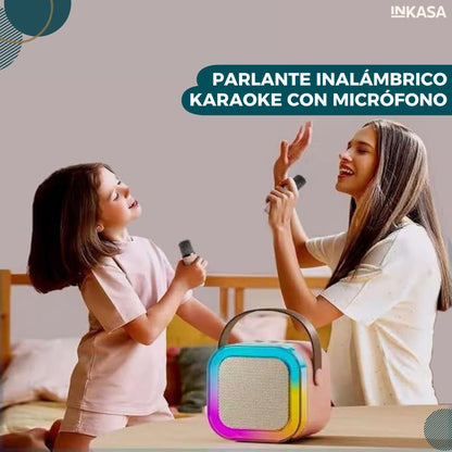 Parlante inalámbrico Karaoke con micrófono