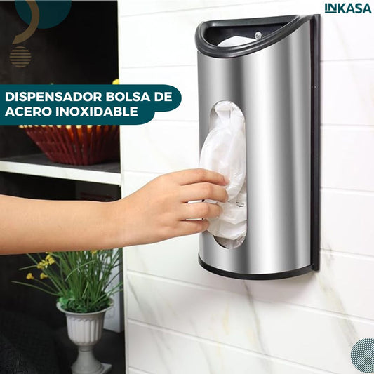 Dispensador bolsa de acero inoxidable
