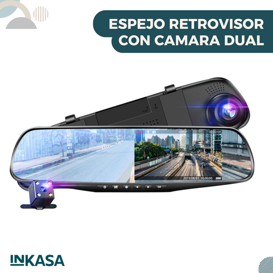 Espejo retrovisor con cámara Dual
