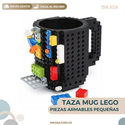 Taza Mug Lego Piezas Lego pequenas INKASA