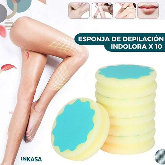 Esponja de depilación Indolora X 10