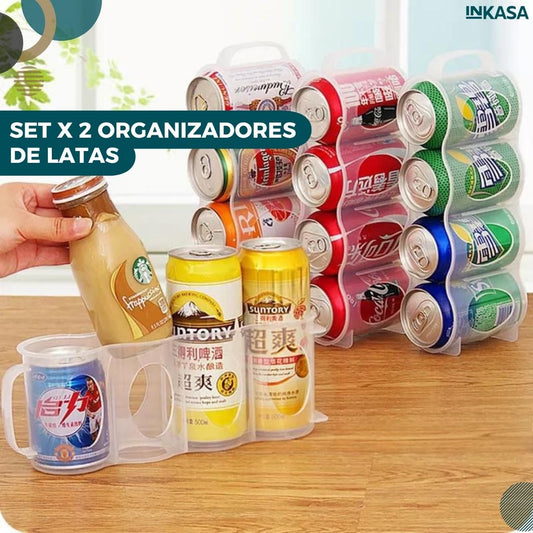 Set x 2 organizadores de latas
