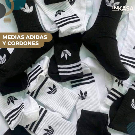 Medias Adidas y cordones
