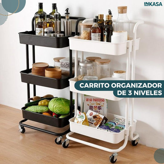Carrito organizador de 3 niveles