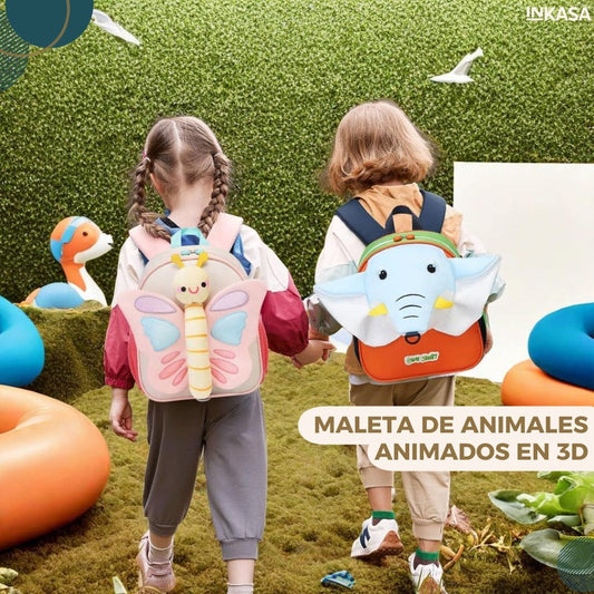 Maleta de animales animados en 3D