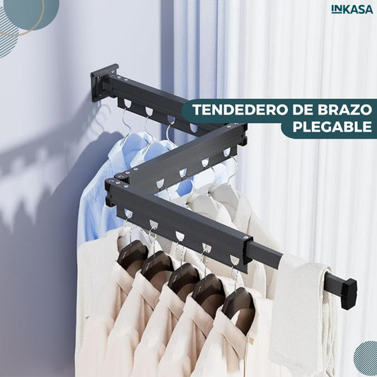 Tendedero de brazo plegable