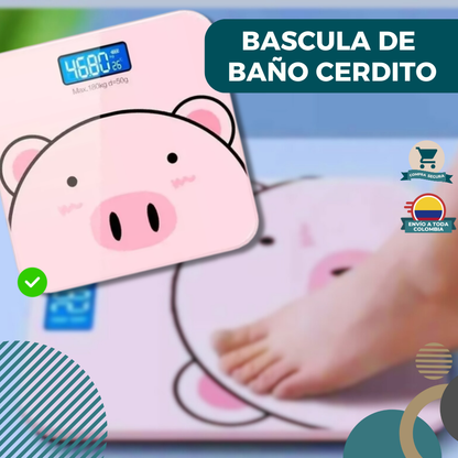 Bascula De Baño Cerdito