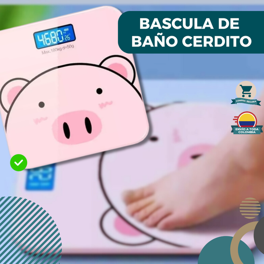 Bascula De Baño Cerdito