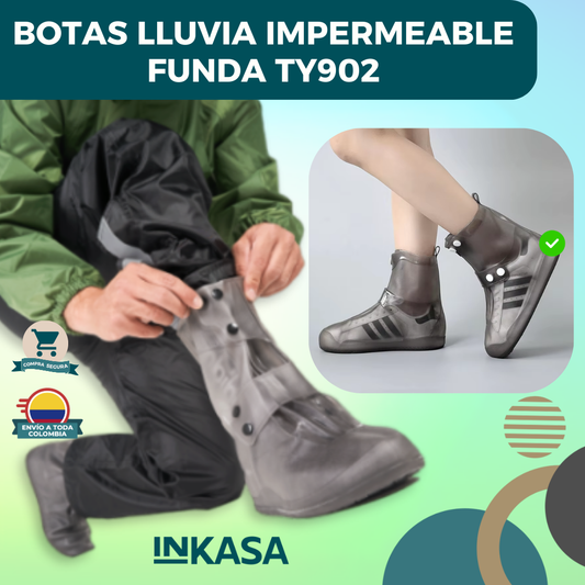 Botas Lluvia Impermeable Funda Ty902