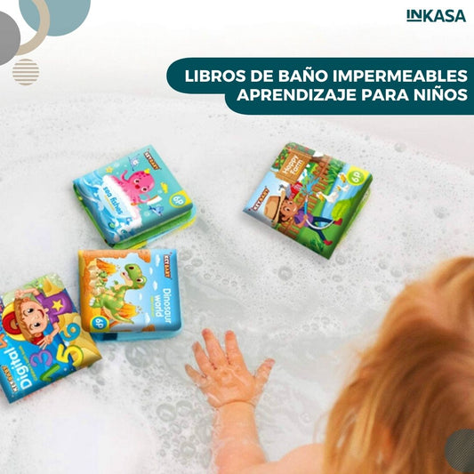 Libros de baño impermeables aprendizaje para niños