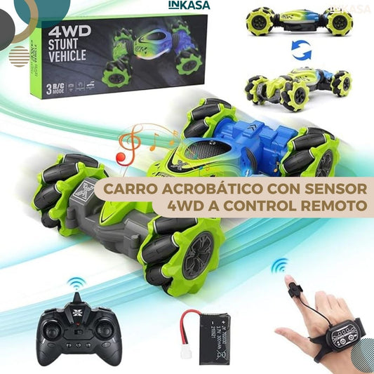 Carro acrobático con sensor 4wd a control remoto