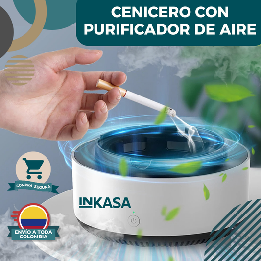 Cenicero Con Purificador De Aire