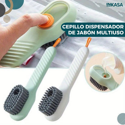 Cepillo dispensador de jabón multiuso