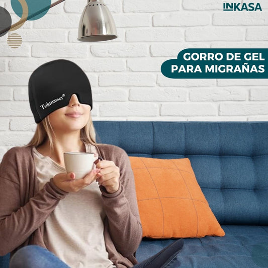 Gorro de gel para migrañas
