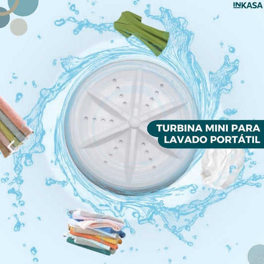 Turbina mini para lavado portátil